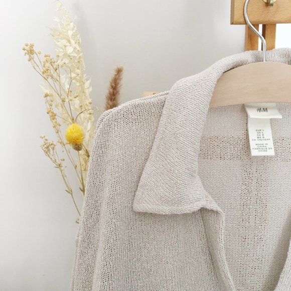 H&M Collared top in Beige - Picture 5 of 6